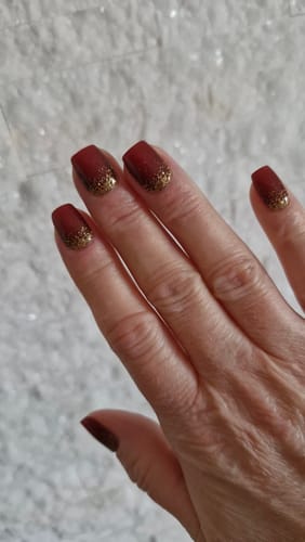 Julia S. review of UV Gel: Red Velvet Gold image 1 out of 1