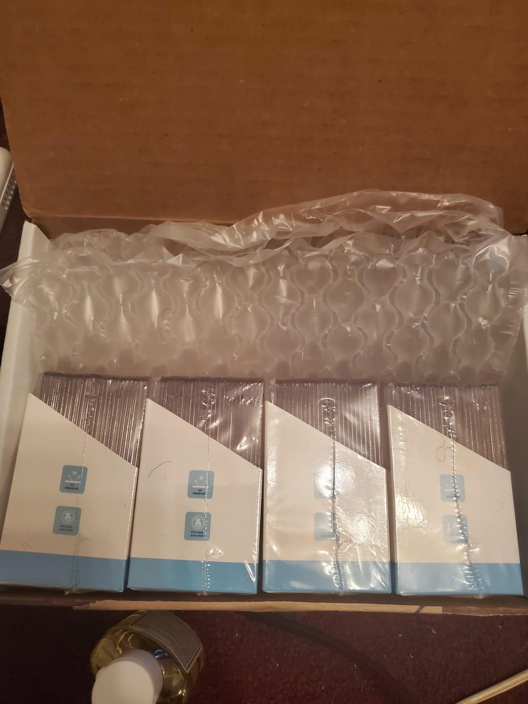 Customer photo review of PVC-FREE PREMIUM CLEAR PHOTOCARD TOPLOADER