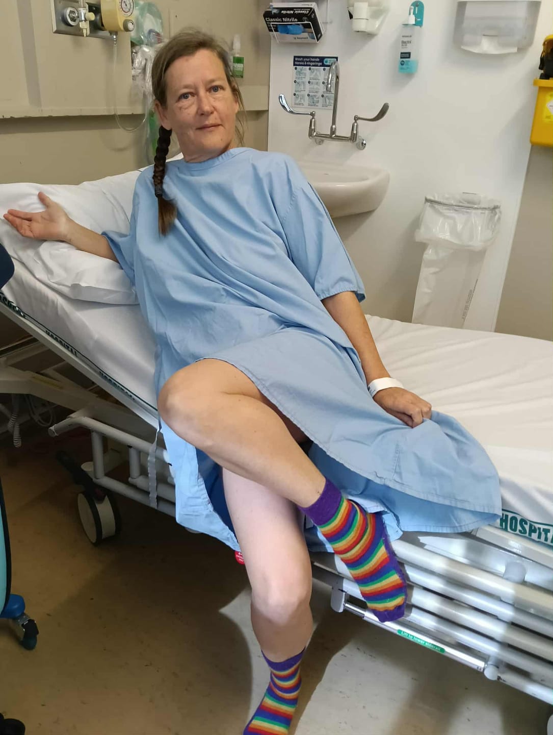 Customer photo review of Socks Mallow Stripe