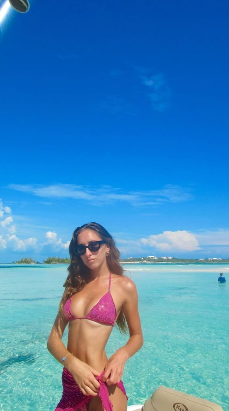Customer photo review of Purple Gem Mesh Sarong