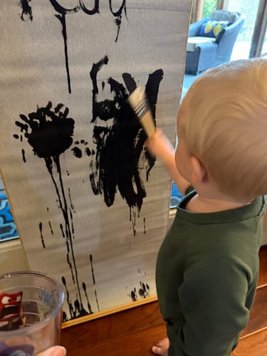 Customer photo review of BUY 2: Magic Canvas & Brush Set
