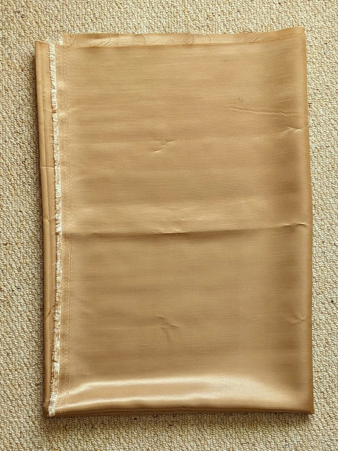 Customer photo review of Plain Shantung Satin Fabric