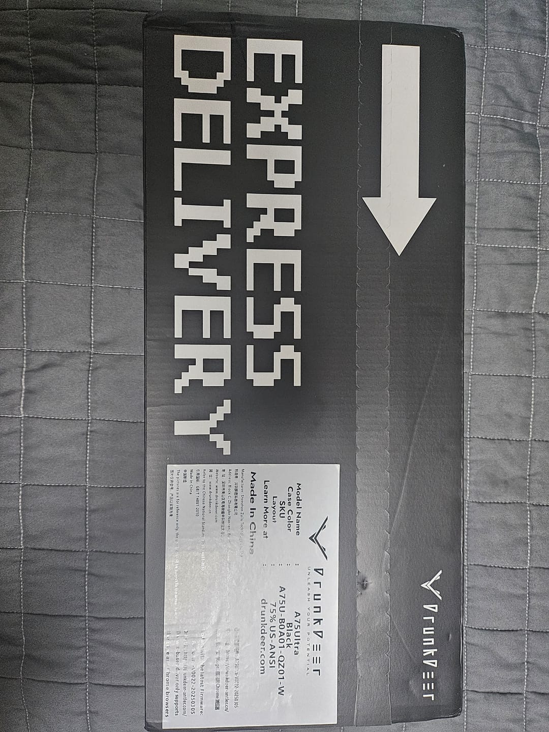 Customer photo review of A75 Ultra HE Magnetic Switch Custom Keyboard- Be Drunk, Be Ace