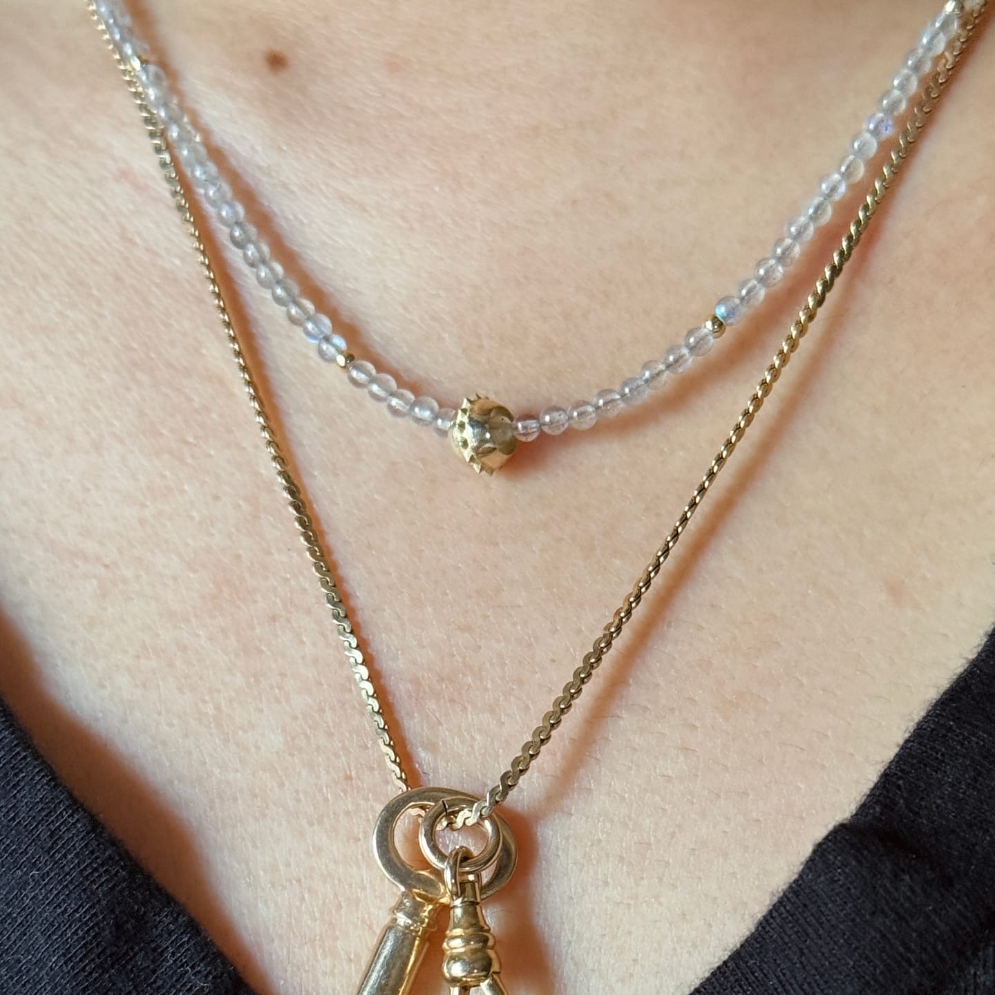 Customer photo review of 10K Spiky Spacer Bead