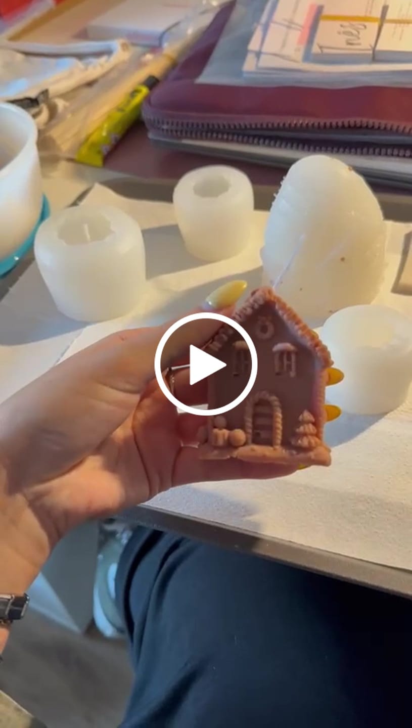 Customer video review of Colorante líquido para velas MARRÓN