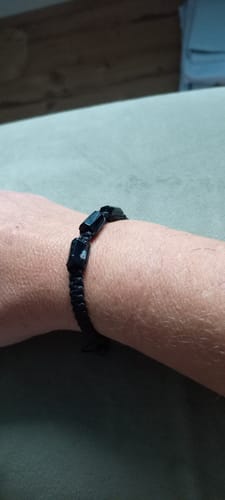 Customer photo review of Turmalin Armband - Unbearbeitet