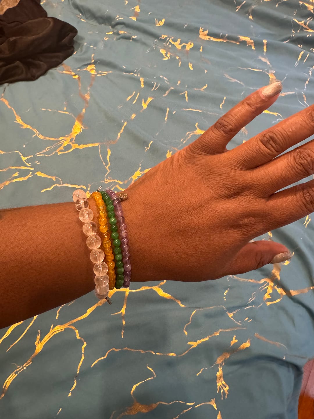 Customer photo review of Green Jade Bracelet Mini