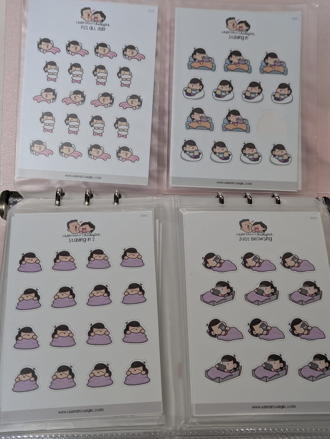 Customer photo review of Just Browsing Planner Stickers