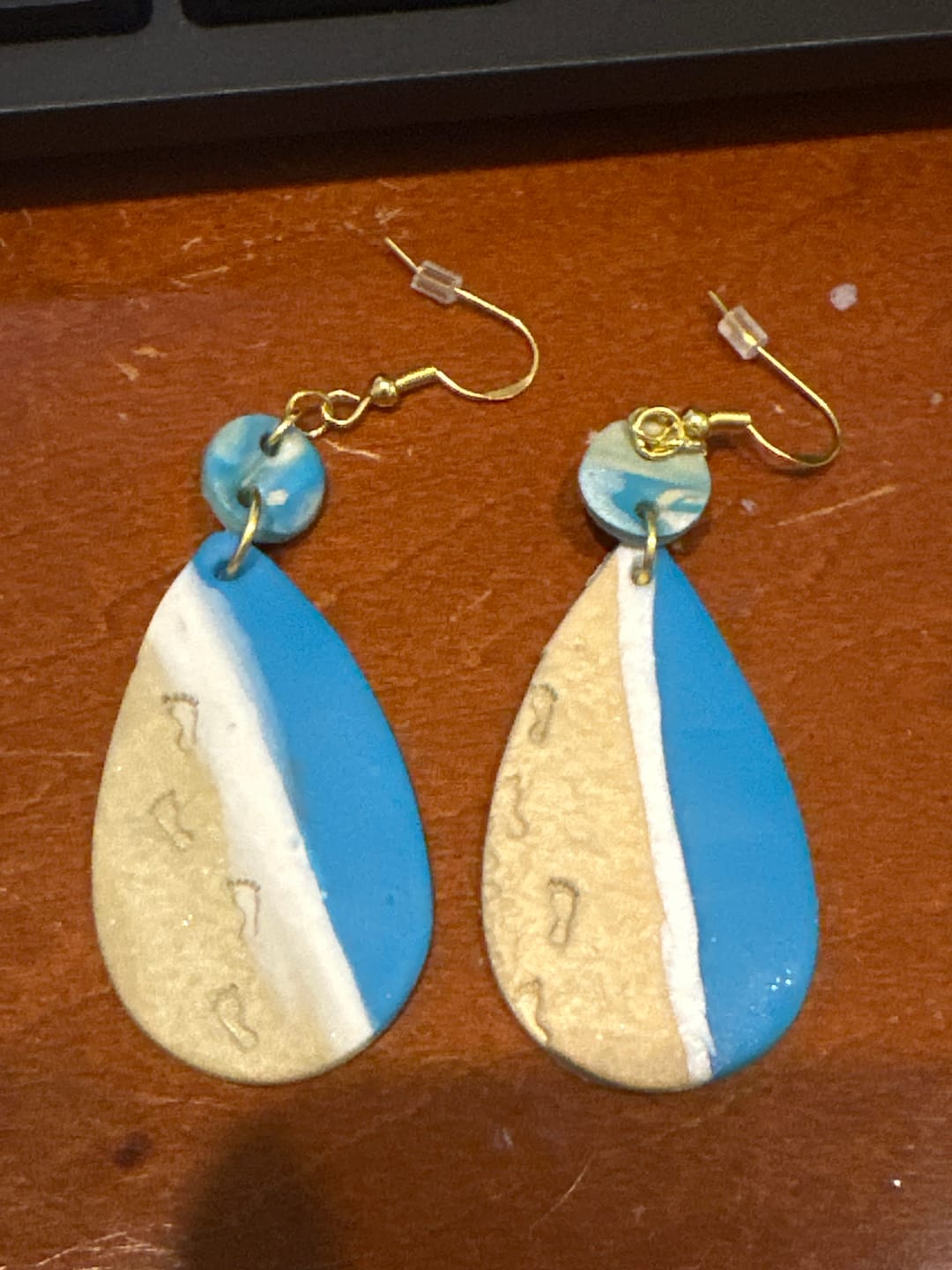 Customer photo review of Footprints Polymer Clay Stamps