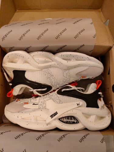 Customer photo review of Singalmaha White Chunky Sole Designer Premium Sneakers