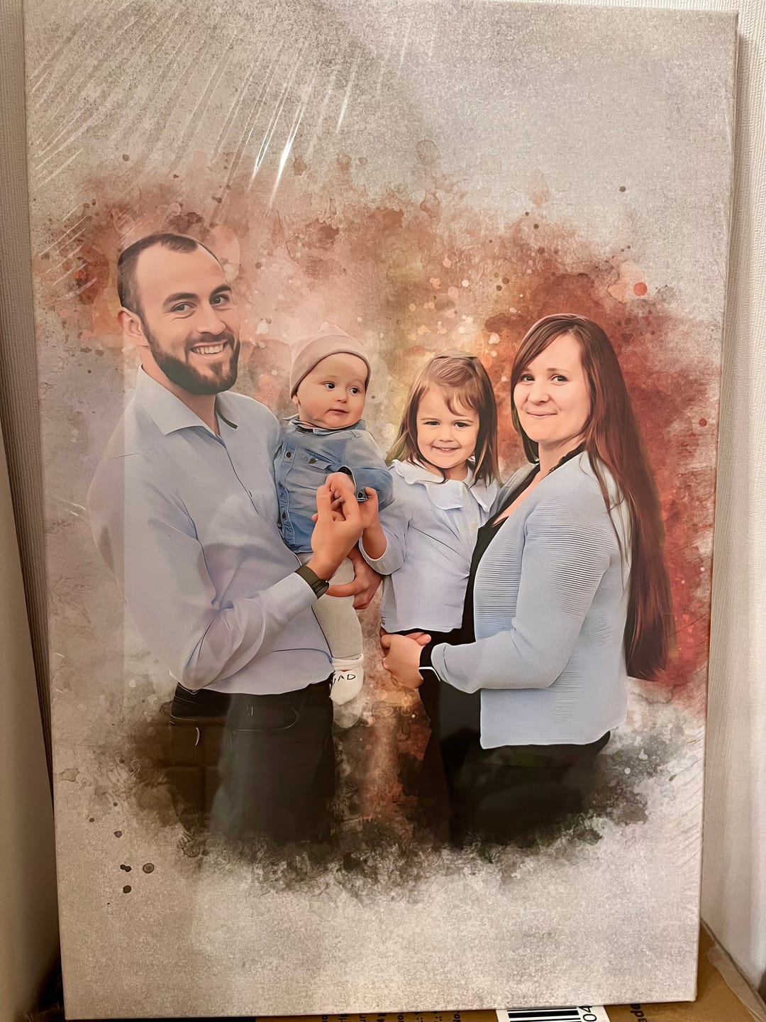 Customer photo review of Familien-Poster im Aquarell-Stil | personalisierbar