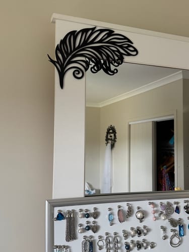 Customer photo review of Koru Feather Wall Art