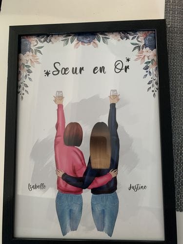 Customer photo review of Meilleures amies - Poster personnalisé