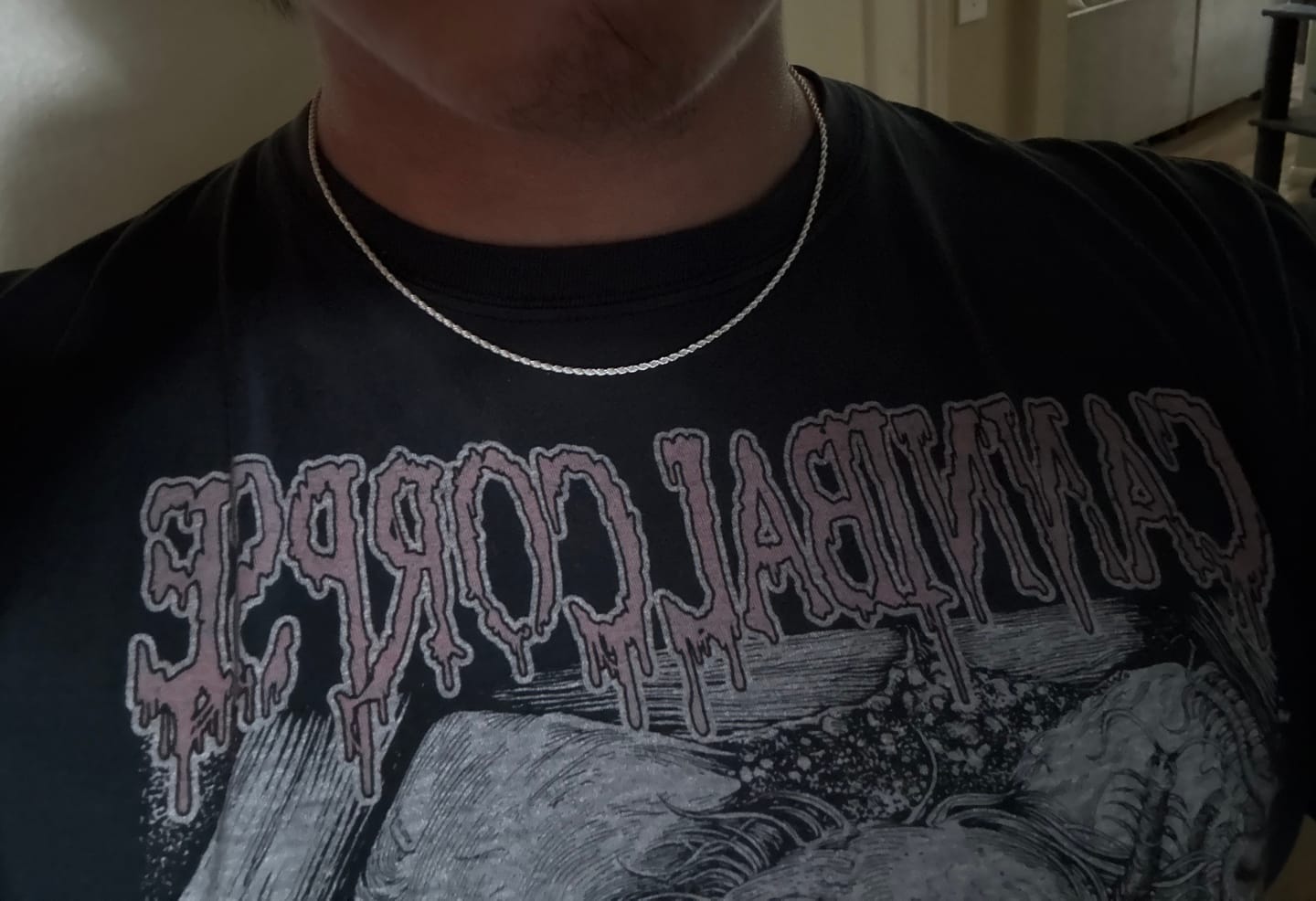 Customer photo review of 2MM STERLING SILVER ROPE CHAIN