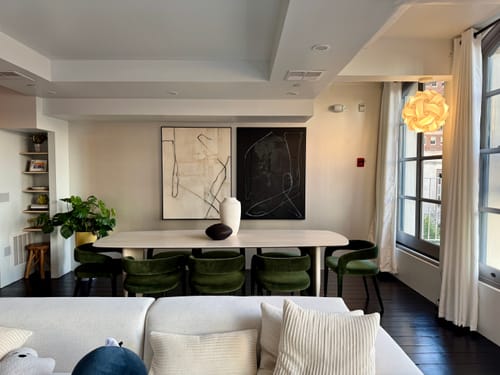 Customer photo review of Black And White Abstract Art #ABAO42