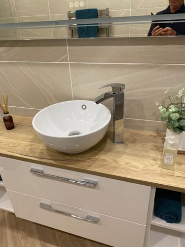 Customer photo review of Nuie Vibe High Rise Mixer - Chrome