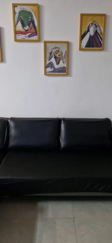 Customer photo review of Housses de Coussins d'Assise en Simili cuir Imperméable