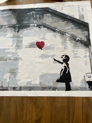 Customer photo review of Mädchen mit Ballon, Banksy - Banksy