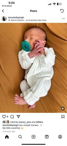 Customer photo review of Little B's Chunky Rib Baby Jumpsuit - Milk