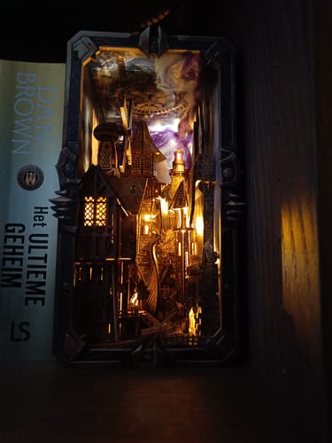 Customer photo review of Voyage Through The Storm DIY Book Nook Kit