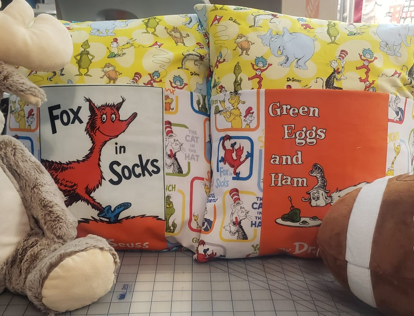 Customer photo review of Reading Pillow / Pocket Book Pillow Sewing Pattern in Two Sizes | Digital PDF Pattern