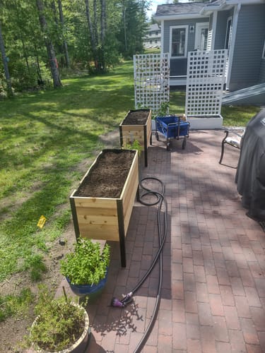 Customer photo review of 18" x 48" Raised Garden Bed - 30" TALL