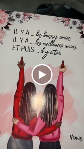 Customer photo review of Meilleures amies - Poster personnalisé
