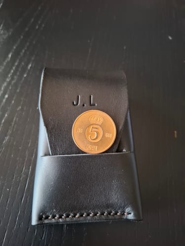 Customer photo review of Slimmad plånbok i äkta läder