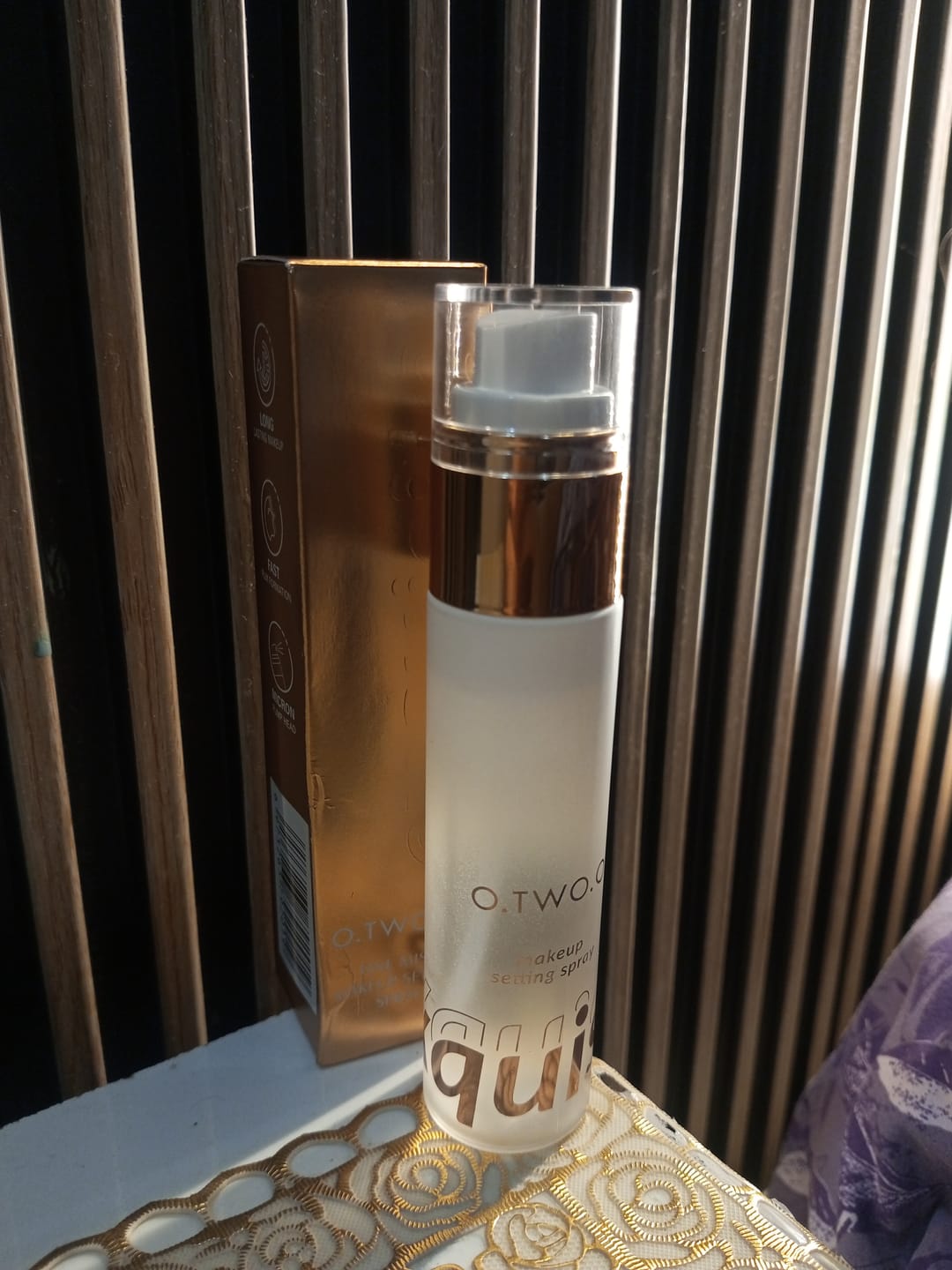 Customer photo review of O.TWO.O EXQUISIT SETTING SPRAY