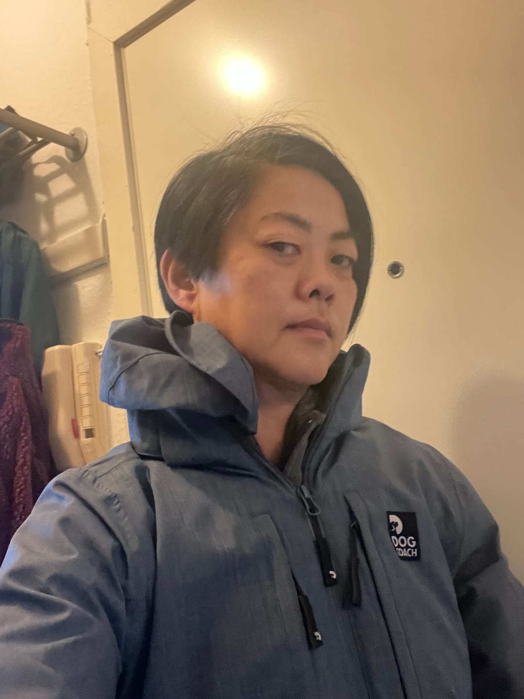 Customer photo review of Pack&Carry Skaljakke | Sky | Rico