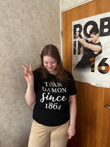 Customer photo review of Team Damon Since 1984 Unisex T-Shirt