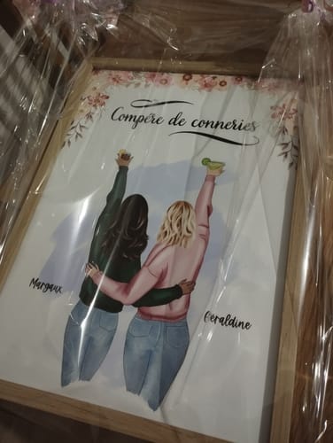 Customer photo review of Meilleures amies - Poster personnalisé