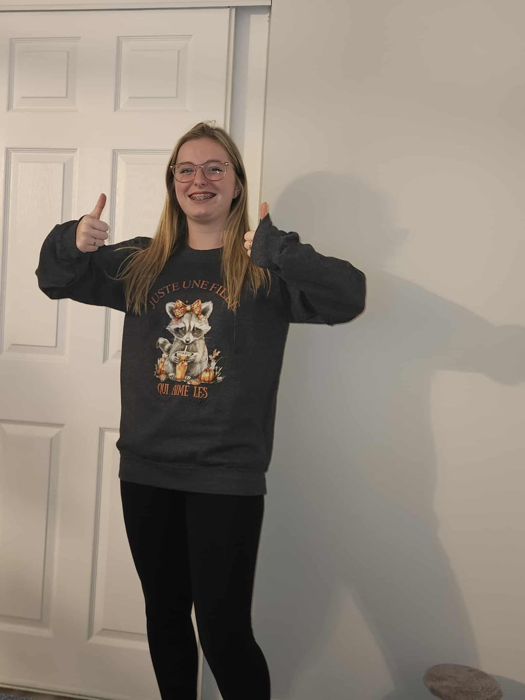 Customer photo review of CREWNECK / RATON PUMPKIN SPICE