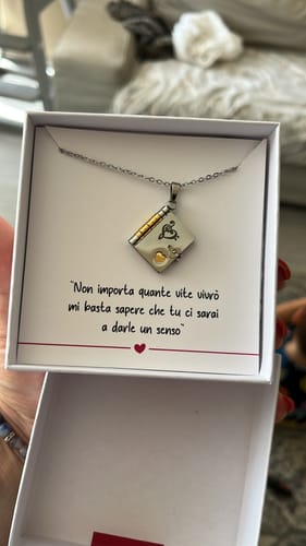 Customer photo review of Collana Libro con Dedica ✦ Amo Te