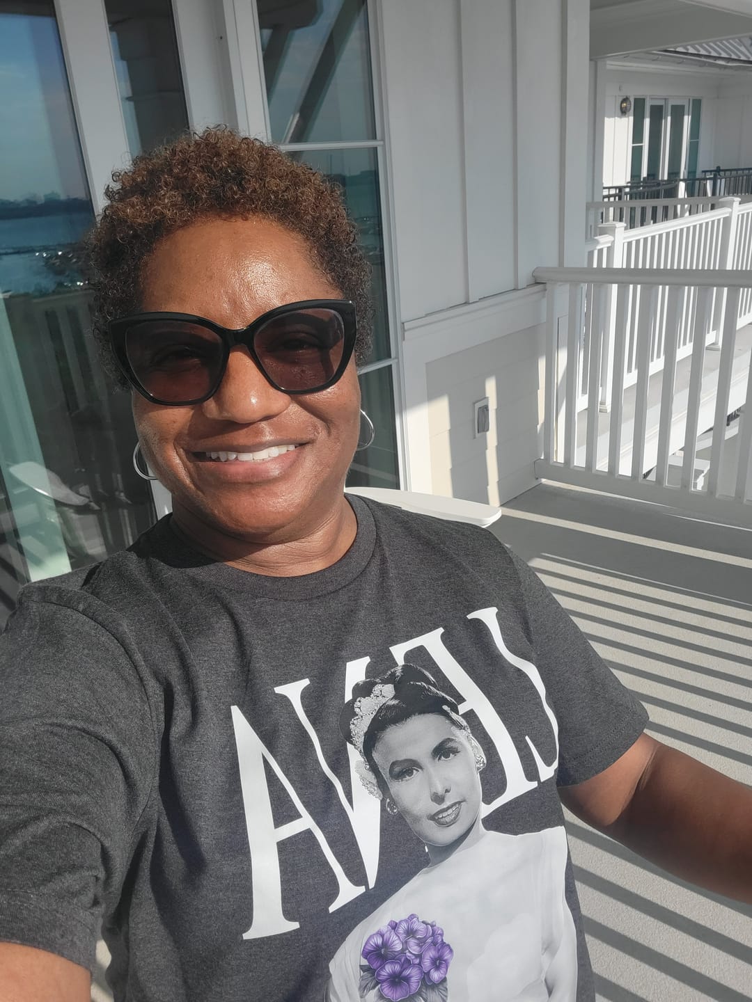 Customer photo review of Short Sleeve Lena Tee