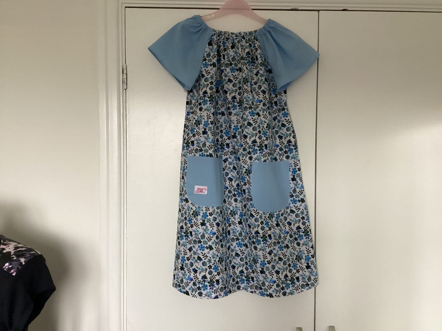Customer photo review of Delicate Flowers and Leaves Cotton Poplin Fabric