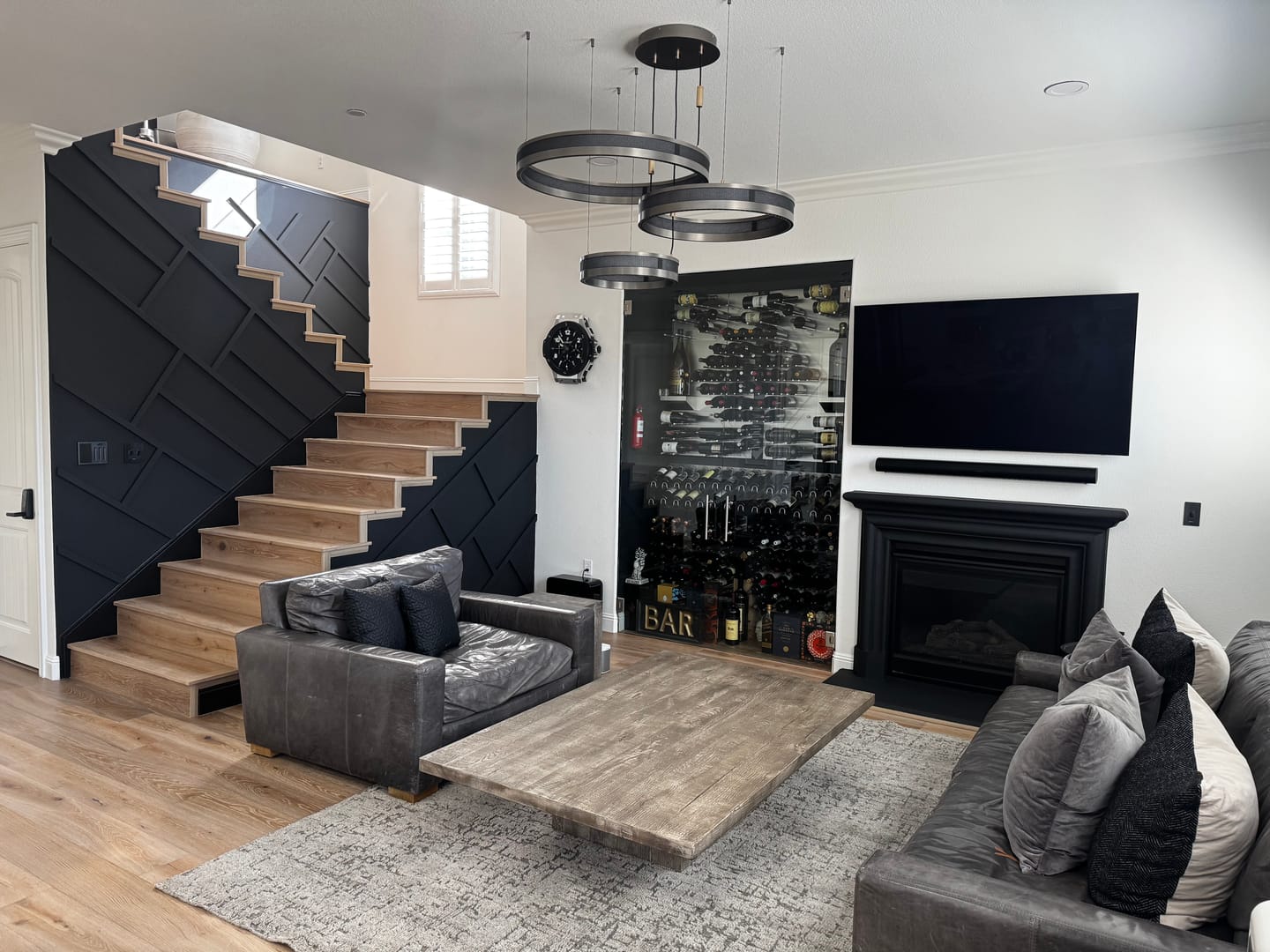 Customer photo review of Titan Ring Chandelier