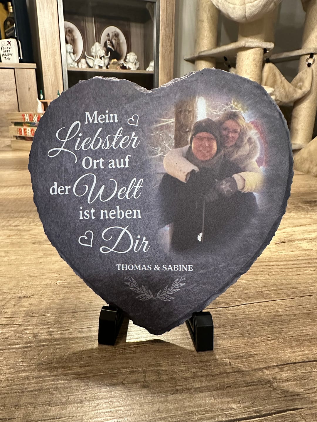Customer photo review of Neben dir - Paar-Schieferherz