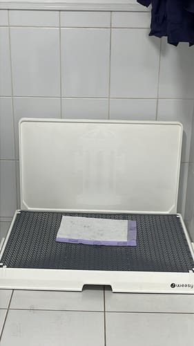 Customer photo review of Weasy Cão | Banheiro inteligente para cachorro