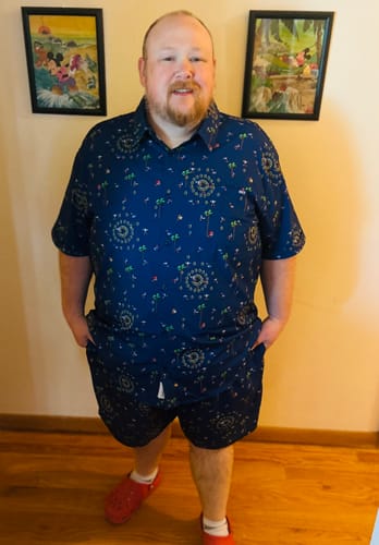 Customer photo review of Sonic the Hedgehog "Sonic Interrupted" – KUNUFLEX Short Sleeve Shirt