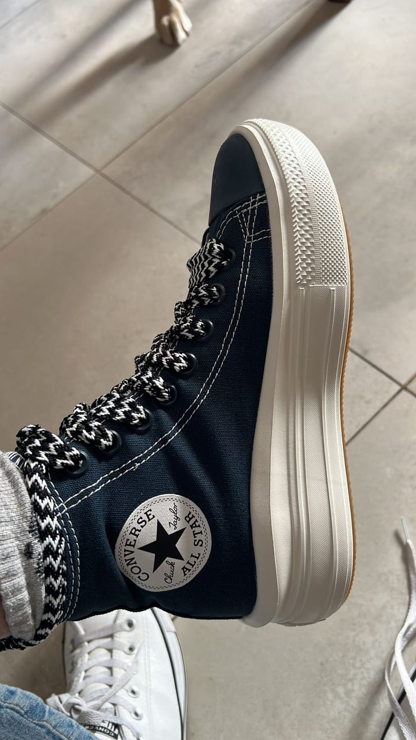 Customer photo review of Zapatillas Converse Chuck Taylor Move Hi Platform Azul Blanco