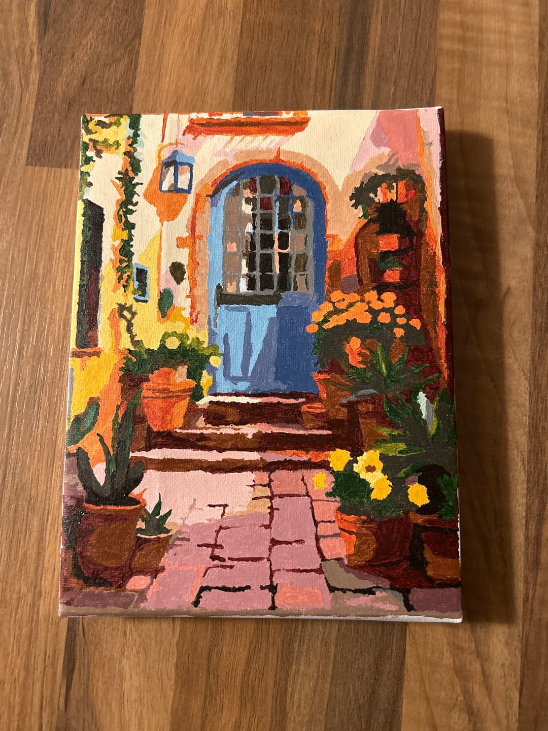 Customer photo review of 6 Mini Paintings | Kleurrijke deuren set