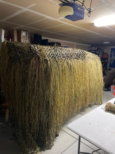 Customer photo review of Hunting Blind Raffia Grass (Pack)