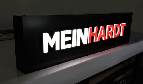 Customer photo review of Custom Business Sign For Errol Bradley