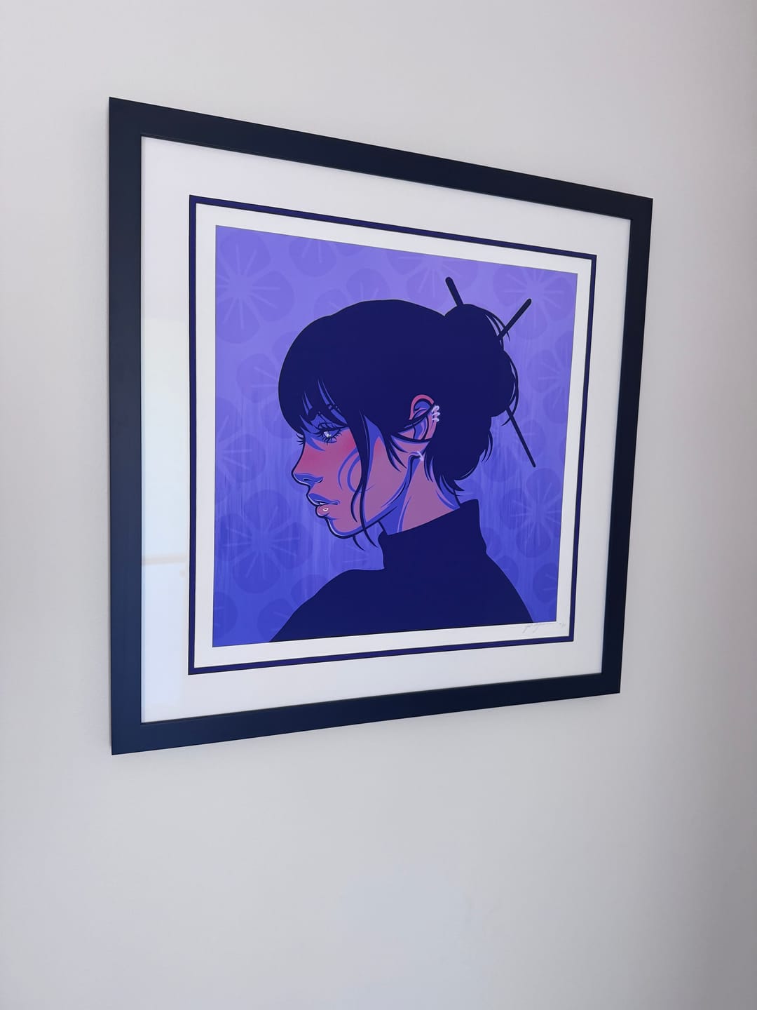Customer photo review of Yoru Hana - Limited Edition Print