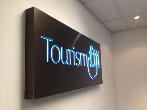 Customer photo review of Custom Business Sign For Errol Bradley