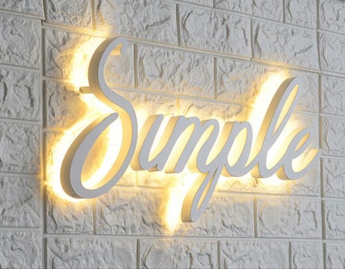 Customer photo review of Custom 3D Metal Sign For  Vijaya Vardini