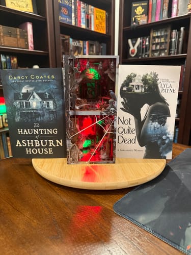 Customer photo review of Haunted Mansion DIY Wooden Book Nook Shelf Insert