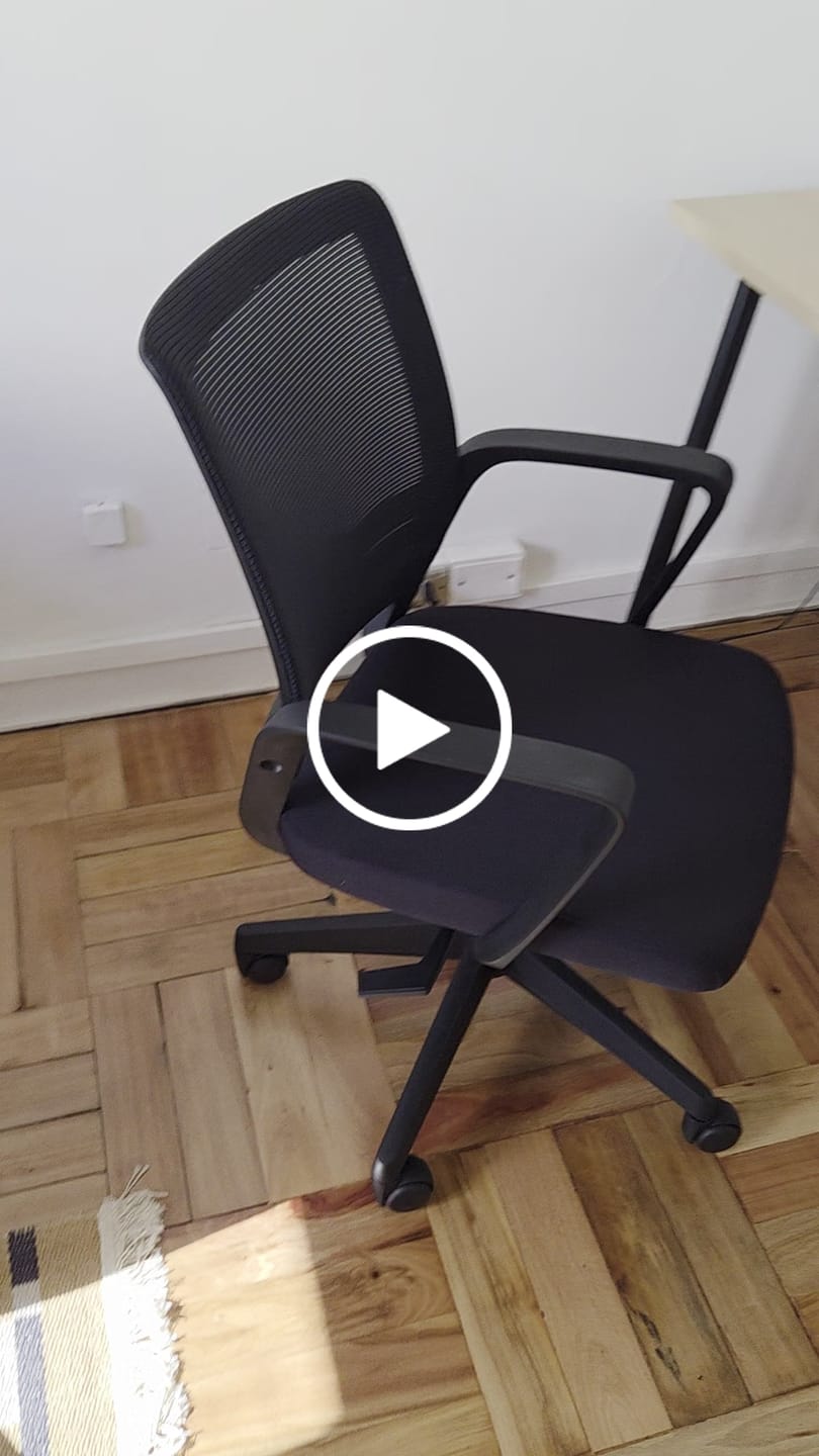 Customer video review of Silla Oficina Job Base Nylon Negro