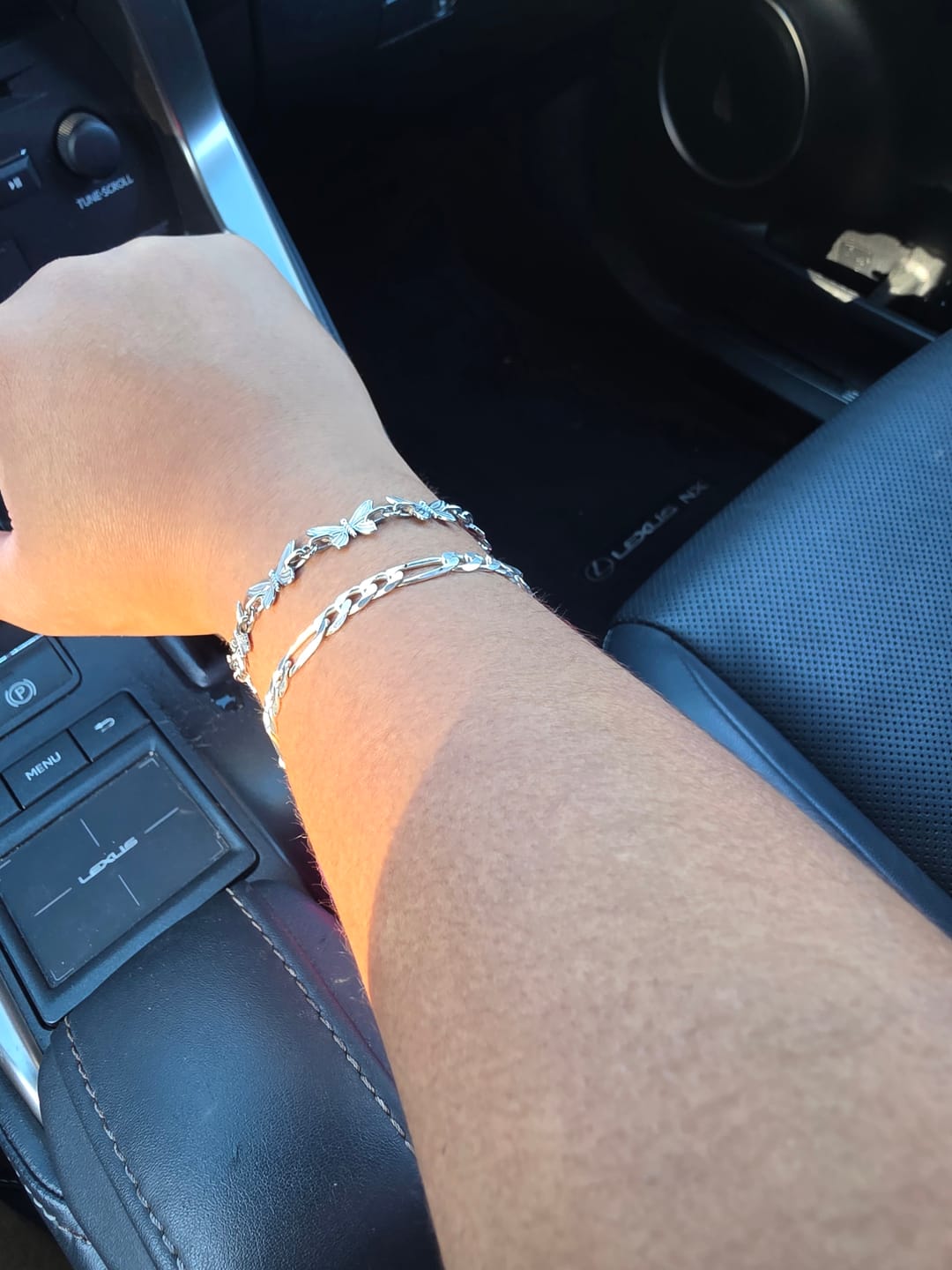 Customer photo review of SILVER FIGARO BRACELET